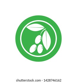 olive oil logo icon template design business