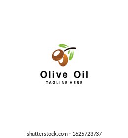 olive oil logo icon vector isolated