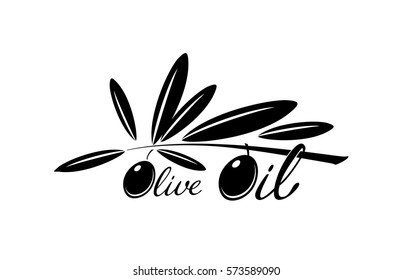 Olive oil. Logo. Icon. Vector design.