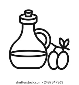 Olive oil logo sign vector outline