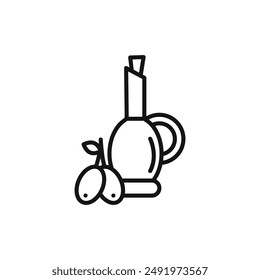 Olive oil logo sign vector outline