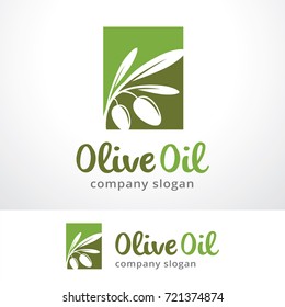Olive Oil Logo Template Design Vector, Emblem, Design Concept, Creative Symbol, Icon