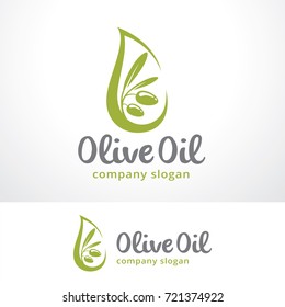 Olive Oil Logo Template Design Vector, Emblem, Design Concept, Creative Symbol, Icon
