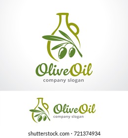 Olive Oil Logo Template Design Vector, Emblem, Design Concept, Creative Symbol, Icon