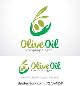 Olive Oil Logo Template Design Vector, Emblem, Design Concept, Creative Symbol, Icon