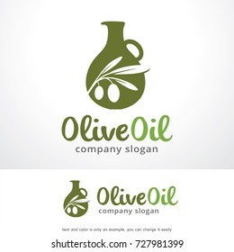 Olive Oil Logo Template Design Vector, Emblem, Design Concept, Creative Symbol, Icon