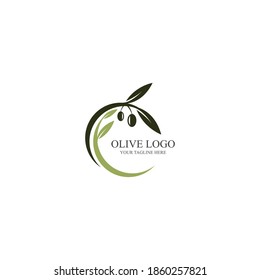 Olive Oil Logo Template Icon Design