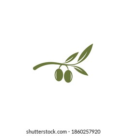 Diseño de icono de la plantilla de logotipo de aceite de oliva