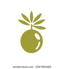 Olive oil logo vector.Olive oil Logo Design Template