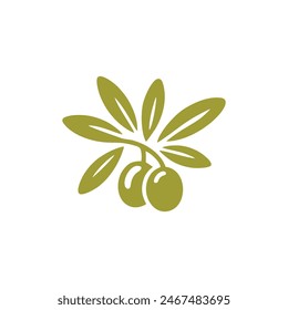 Logotipo de aceite de oliva Vector.Logotipo de aceite de oliva Plantilla de diseño