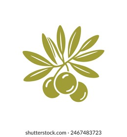 Olive oil logo vector.Olive oil Logo Design Template