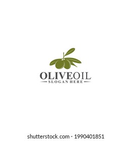 olive oil logo in white background