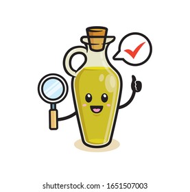 Olive oil mascot character design
