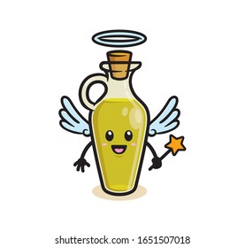 Olive oil mascot character design