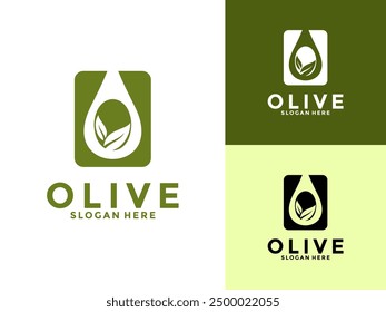 Olive Oil Modern Logo Vector Illustration, Premium Olive Oil logo Design Template