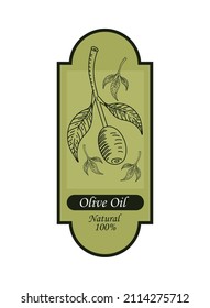 olive oil natural banner icon