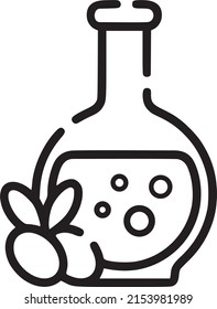 Aceite de oliva con el ícono vector de aceitunas, ilustración extra de aceite virgen. Plantilla de icono de categoría de compras. Útil para aplicaciones web y móviles sobre el verde o la naturaleza. EPS
