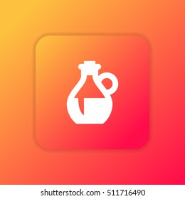 Olive Oil orange bright app ui/ux Icon / Logo design