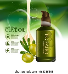 Olive oil organics natural skin care cosmetic 