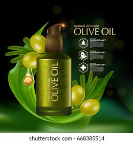 Olive oil organics natural skin care cosmetic 