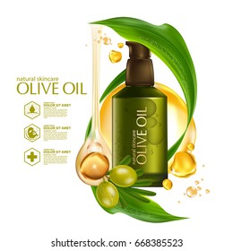 Olive Oil Organics Natural Skin Care Cosmetic 