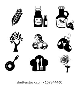 olive oil over white background vector illustration  