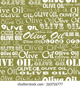 Olive oil seamless pattern.