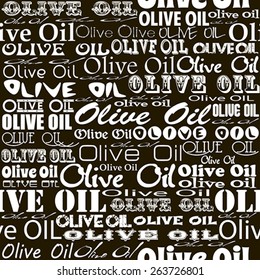 Olive oil seamless pattern.