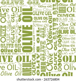 Olive oil seamless pattern.