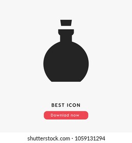 Olive oil sign icon vector, organic food symbol vector illustration for web and mobil app isolated on grey background