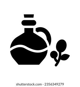 olive oil solid icon illustration vector graphic