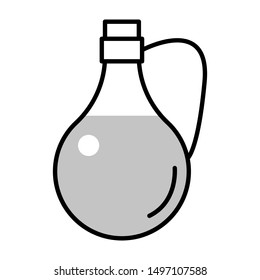 olive oil thin line vector icon