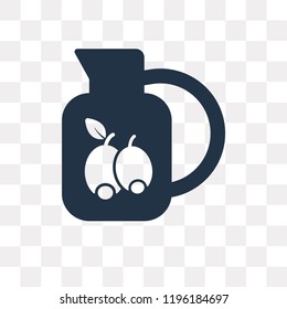 Olive oil vector icon isolated on transparent background, Olive oil transparency concept can be used web and mobile