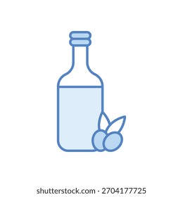 Icono de Vector de aceite de oliva ilustración de stock
