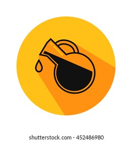 Olive oil vector. Icon for web and mobile application. Flat design style.