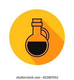 Olive oil vector. Icon for web and mobile application. Flat design style.