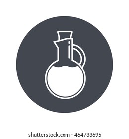 Olive oil vector. Icon for web and mobile application. Flat design style.