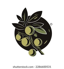 Plantilla de logotipo del vector de aceite de oliva