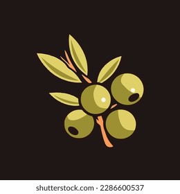 Olive oil vector logo template