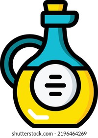 olive oil vector on white background. isolated Vector icon