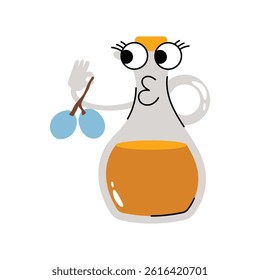 Olive oil vector Sticker. Eps 10 file