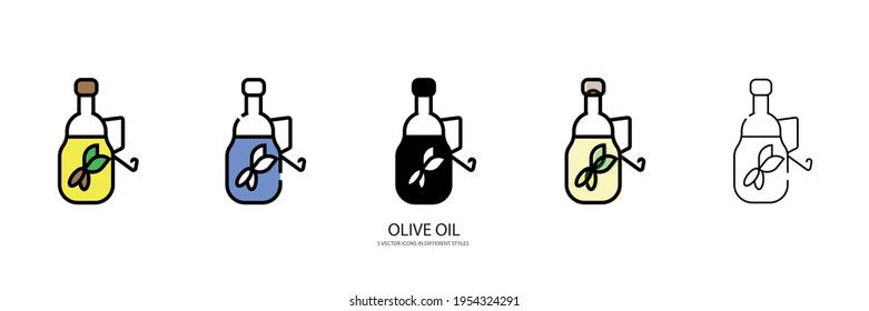 Olive Oil vector type icon