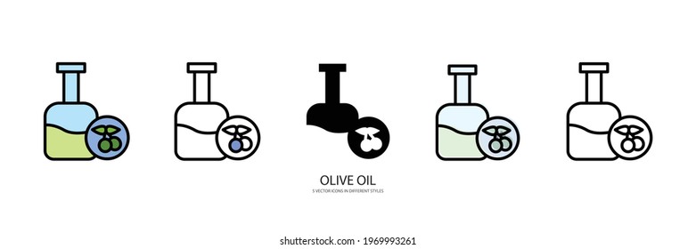 olive oil vector type icon
