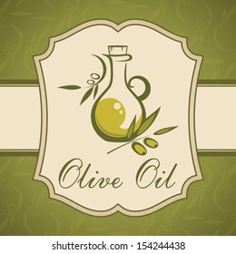 Olive oil. Vintage label.
