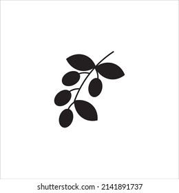 olive on tree icon vector illustration symbol