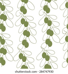 olive on white background