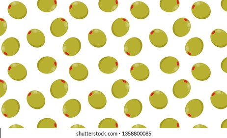 olive pattern vector. wallpaper. free space for text.