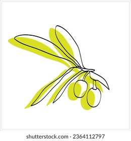 Olive pattern.Image on white and colored background.Vector.