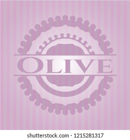 Olive pink emblem