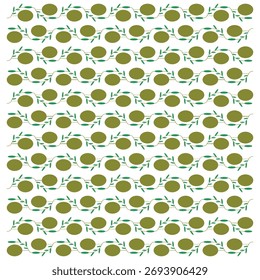 Ramas de plantas de olivo sin patrón de Ilustración vectorial.